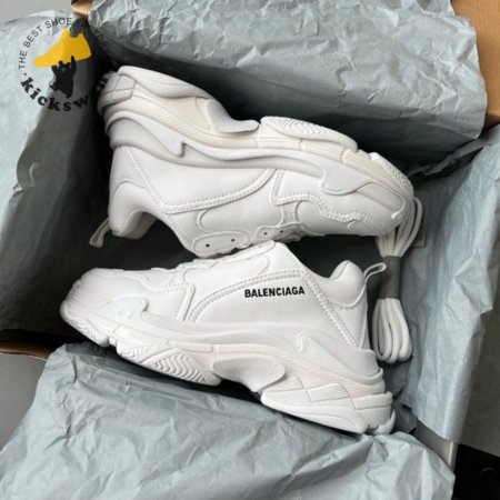 BALENCIAGA TRIPLE S TRIPLE WHITE - BB206