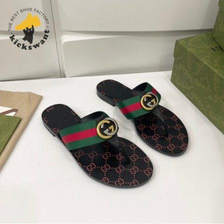 GUCCI WEB THONG SANDAL - GC215