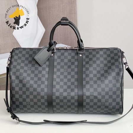 keepall bandouliere damier graphite 45 black/graphite