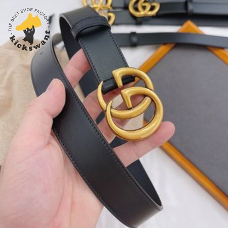 GUCCI GG MARMONT REVERSIBLE BELT BLACK