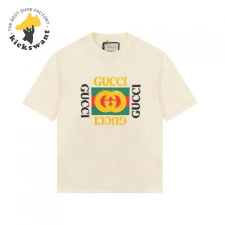 GG KIDS' COTTON T-SHIRT WITH GUCCI LOGO