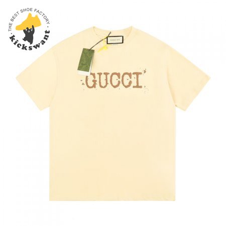 Gucci Autumn And Summer Foam Printing Limited New T-shirt