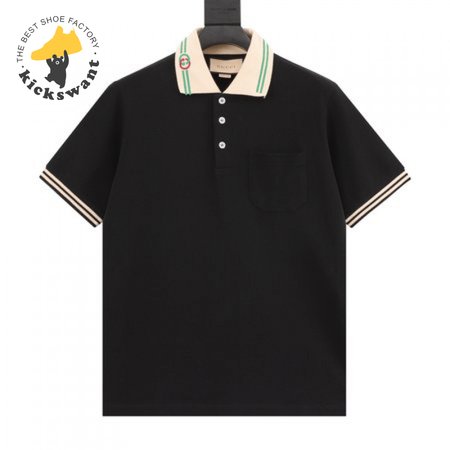 Gucci Interlocking G-collar Polo Shirt