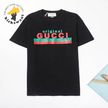 ORIGINAL GUCCI' PRINT OVERSIZE T-SHIRT BLACK