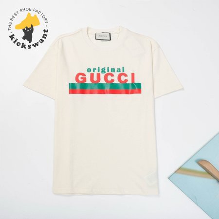 ORIGINAL GUCCI' PRINT OVERSIZE T-SHIRT Beige