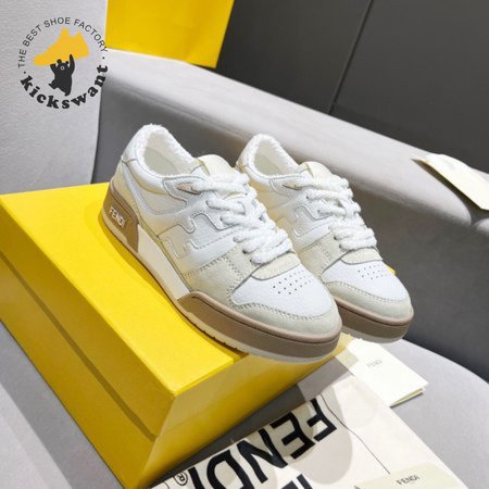 FENDI MATCH SUEDE & LEATHER SNEAKER