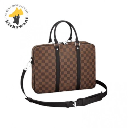 porte-documents voyage pm monogram macassar canvas ldb062