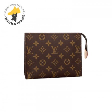 toiletry pouch 19 monogram canvas in brown lp48