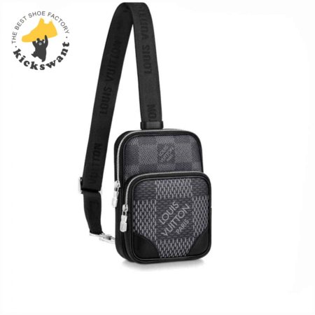 amazone slingbag gray damier graphite 3d coated canvas n50012