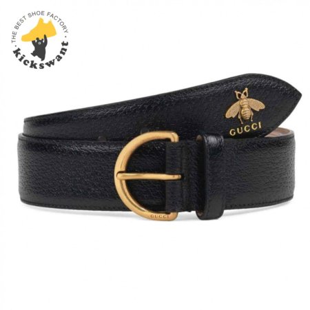 GUCCI BEE PENDANT LEATHER BELT - B48