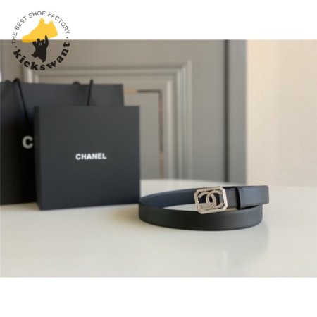 chanel logo classic belt