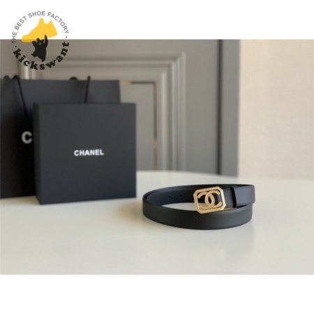 chanel logo classic belt