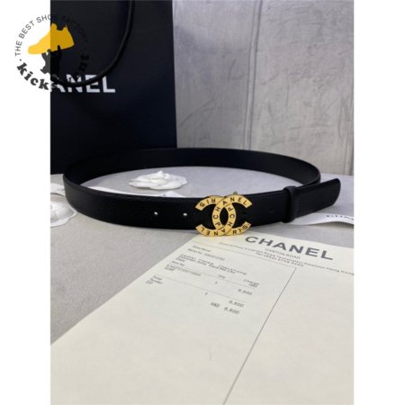 chanel logo classic belt