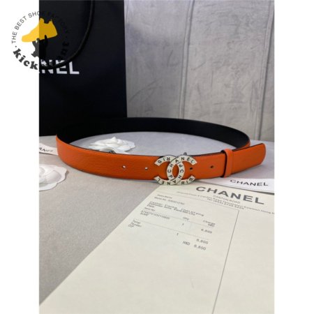 chanel logo classic belt