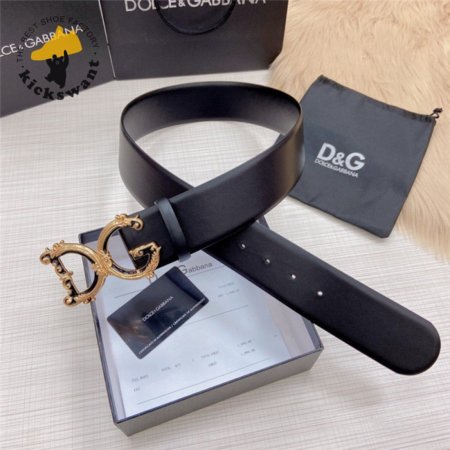 dolce & gabbana d&g logo leather belt