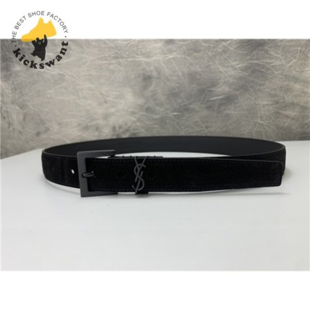 ysl leather belt