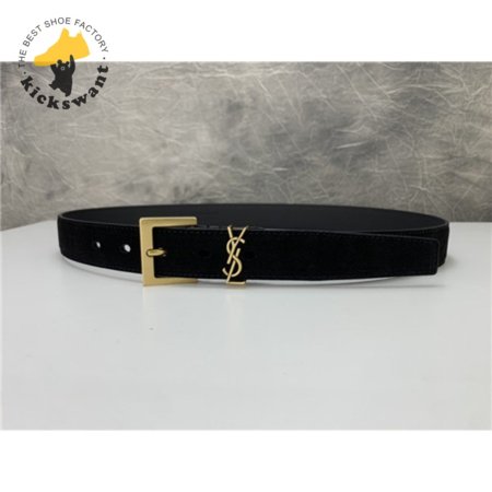 ysl leather belt