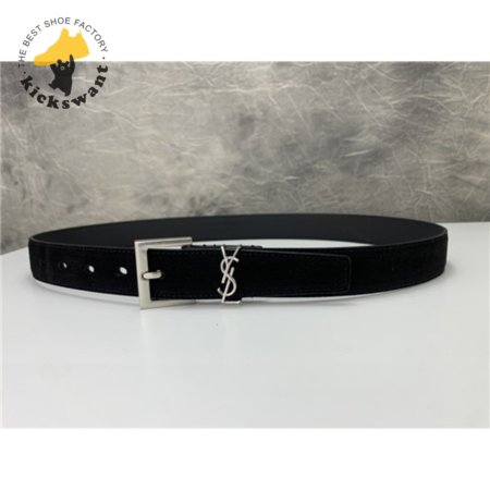 ysl leather belt