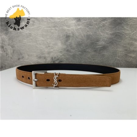 ysl leather belt