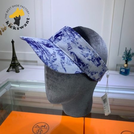 High Quality Christian Dior Blue and white porcelain hats