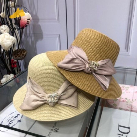 High Quality CC Straw hat with bow