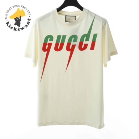 GUCCI 20SS LIGHTNING LOGO SHORT SLEEVE T SHIRT