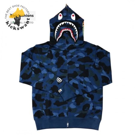 Bape Color Camo Shark Sweater Hoodie