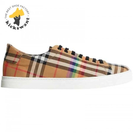 BURBERRY RAINBOW VINTAGE CHECK TRAINERS - BBR15