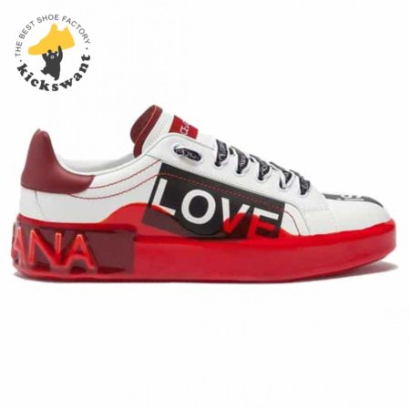 DOLCE & GABBANA PORTOFINO MELT SNEAKERS IN PRINTED NAPPA CALFSKIN - DG16