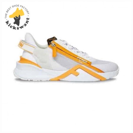 FENDI CHUNKY LACE-UP TRAINERS YELLOW - FD20