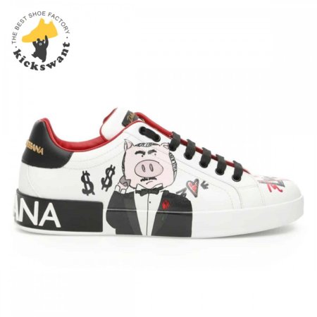 DOLCE & GABBANA PORTOFINO PADRINO PIG SNEAKERS - DG27