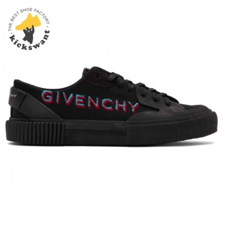 GIVENCHY BLACK SIGNATURE LIGHT TENNIS SNEAKER - GVC42